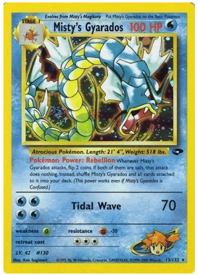 Misty's Gyarados 13/132 - Gym Challenge (Unlimited) - Holofoil