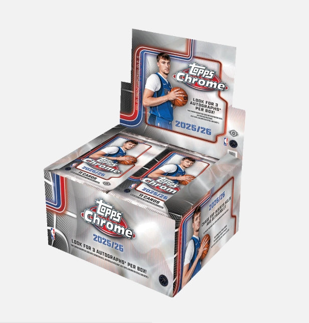 2025-26 Topps Chrome Basketball Jumbo 8 Box Case